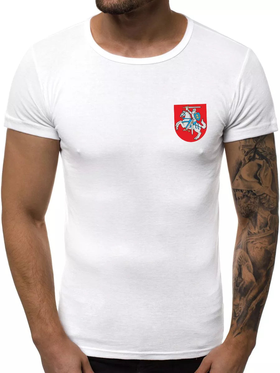 White men's T-shirt Coat of Arms