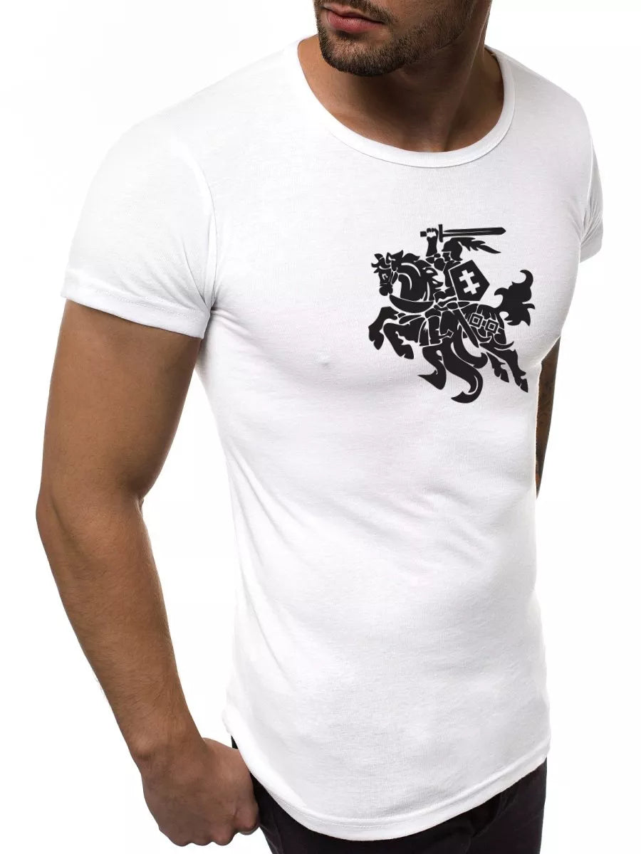 White men's T-shirt VYTIS