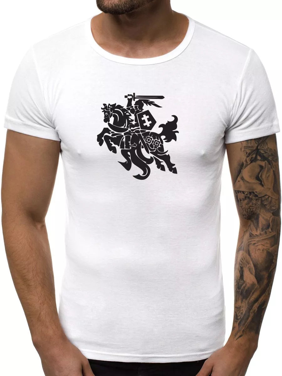 White men's T-shirt VYTIS
