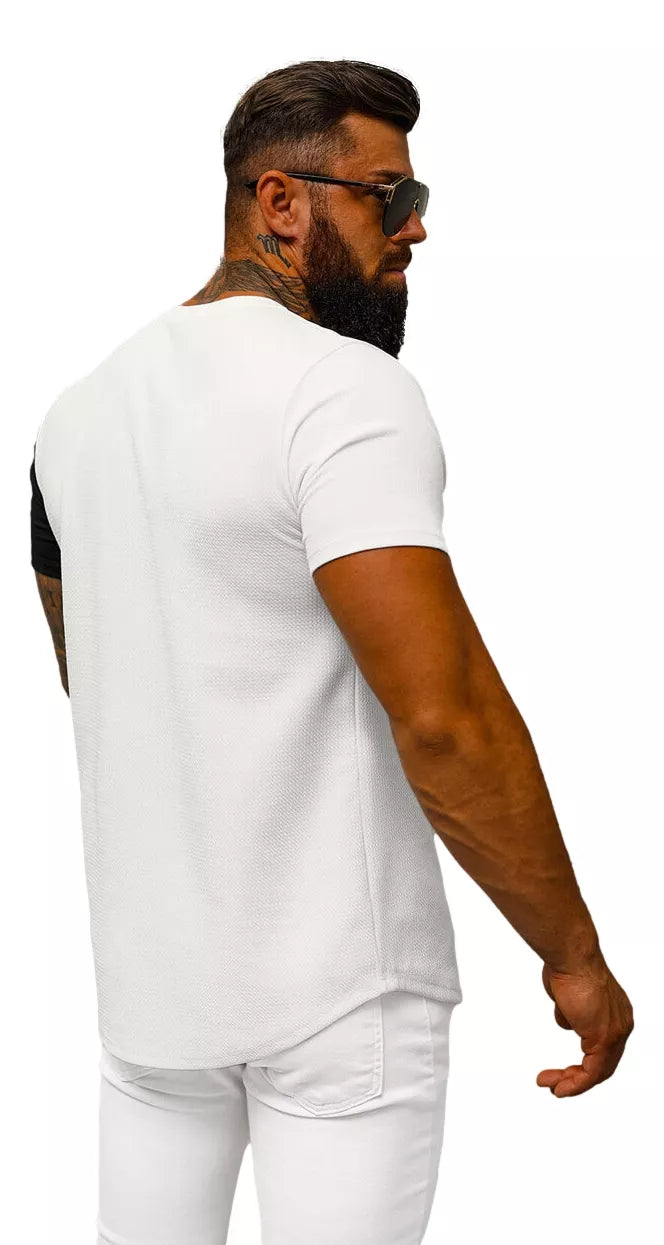 Men's black and white T-shirt Icon