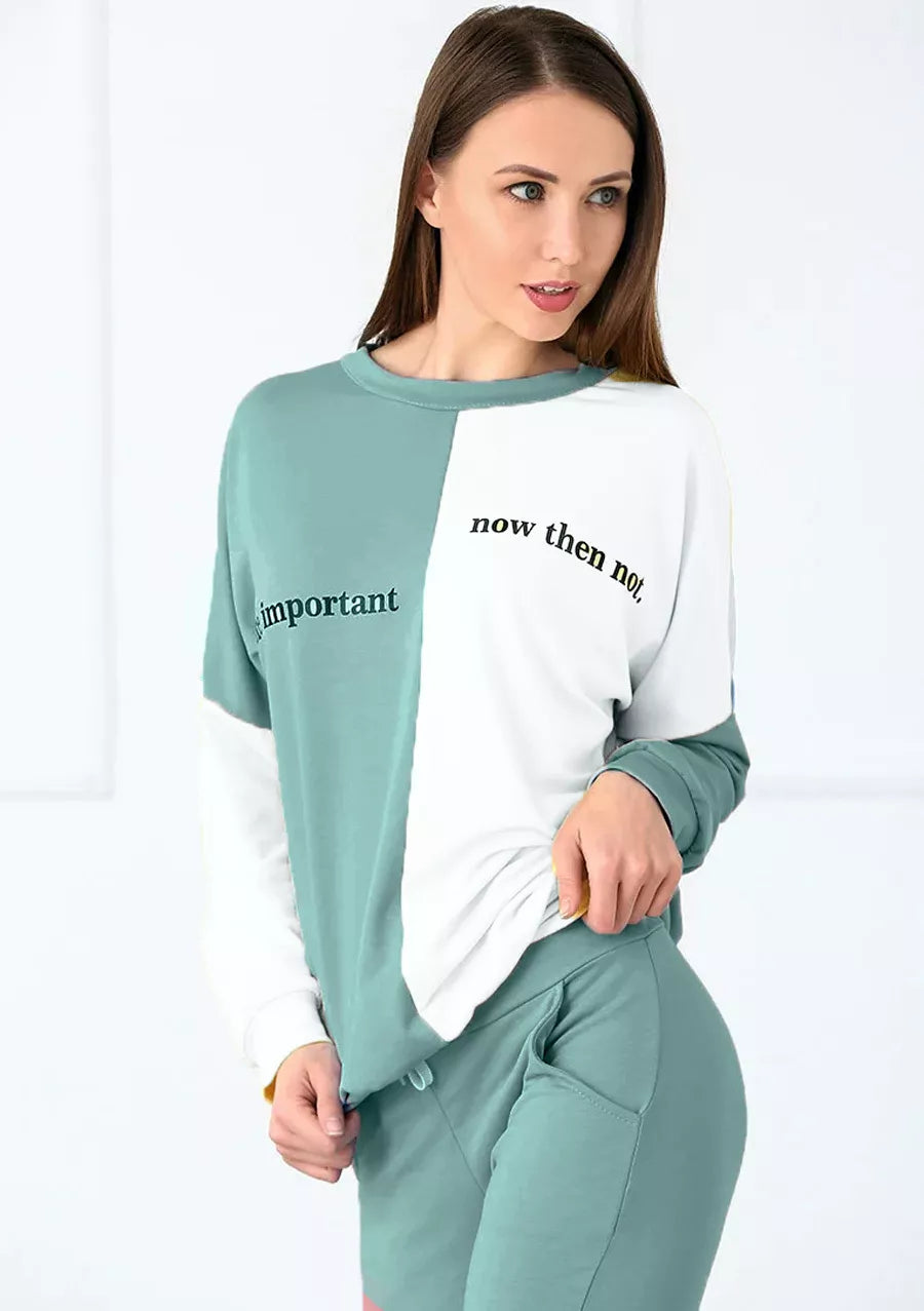 Green women's sports pants Rubi