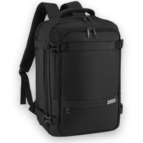 Black travel backpack with laptop compartment ZG898