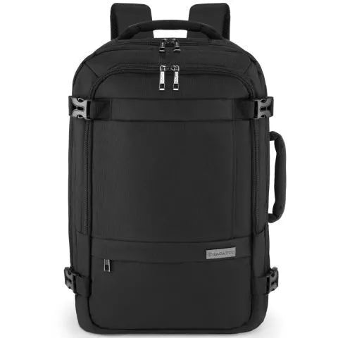 Black travel backpack with laptop compartment ZG898