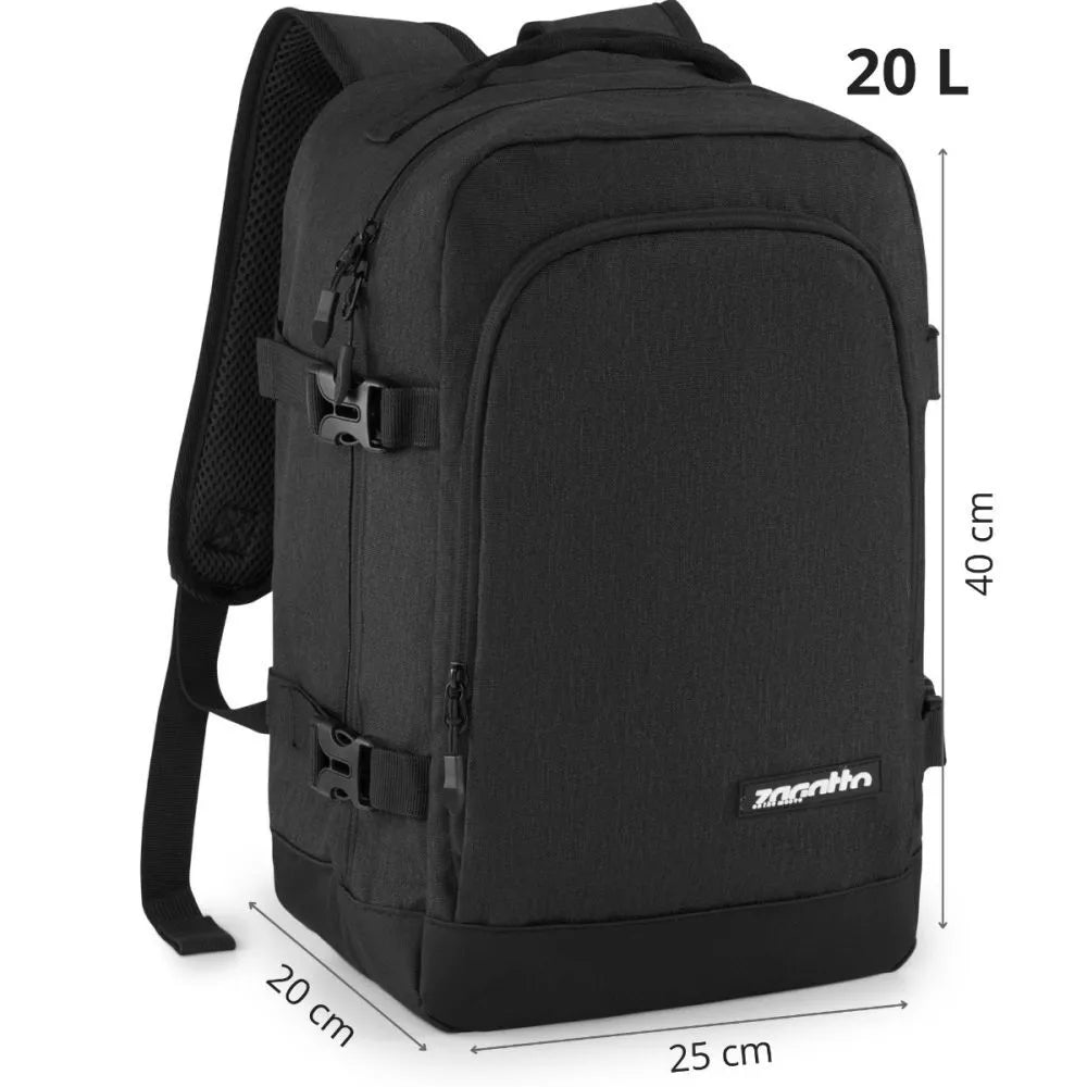 Black backpack Oben