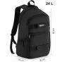 Large black backpack Deker