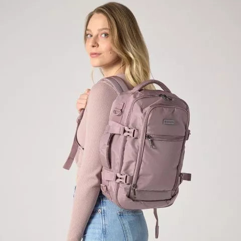 Pink Explore travel backpack