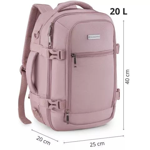 Pink Explore travel backpack