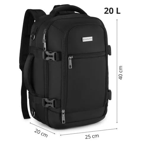 Black Explore travel backpack