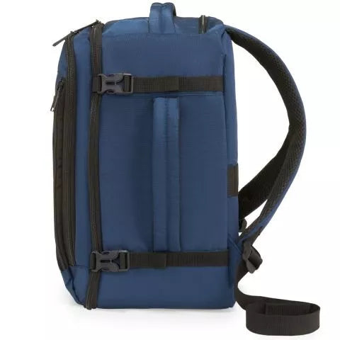 Blue travel backpack Airplane
