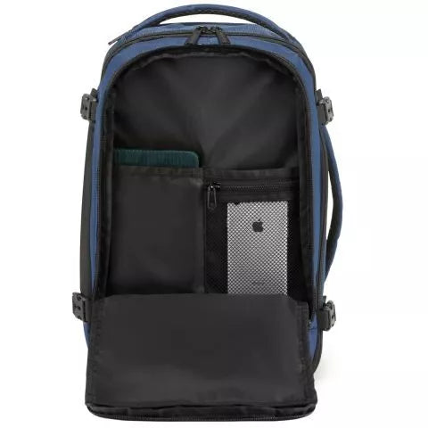 Blue travel backpack Airplane