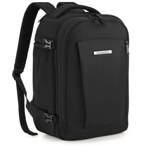 Black travel backpack Airplane
