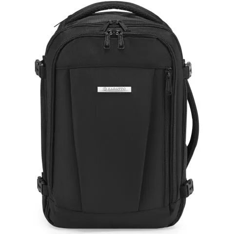 Black travel backpack Airplane