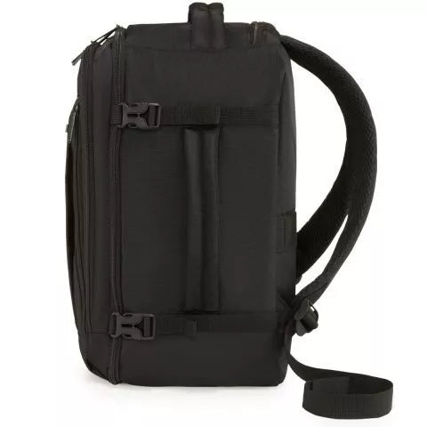 Black travel backpack Airplane