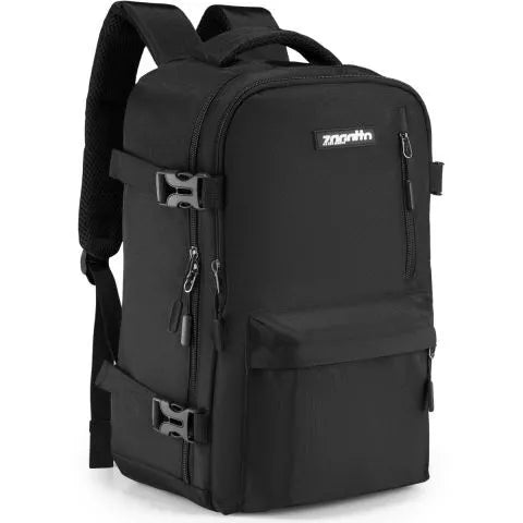 Black travel backpack