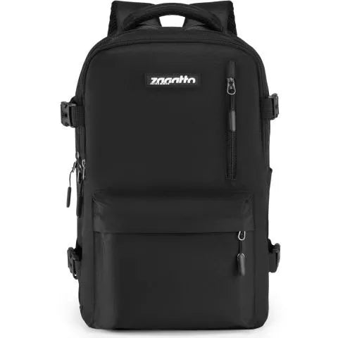 Black travel backpack