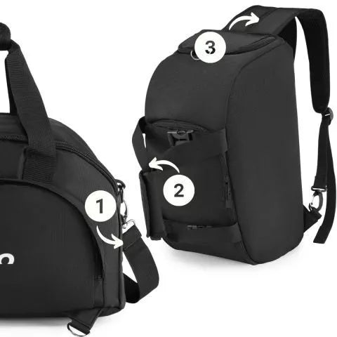 Black bag and backpack 2in1 Perfect