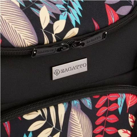 Black stroller bag with floral pattern Baby