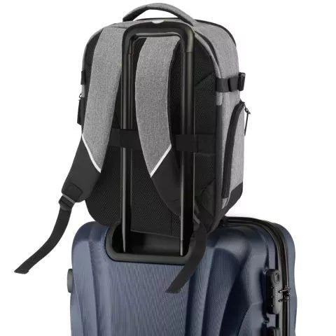 Travel gray backpack for airplane Jet