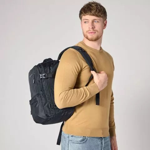 Travel black backpack Samol