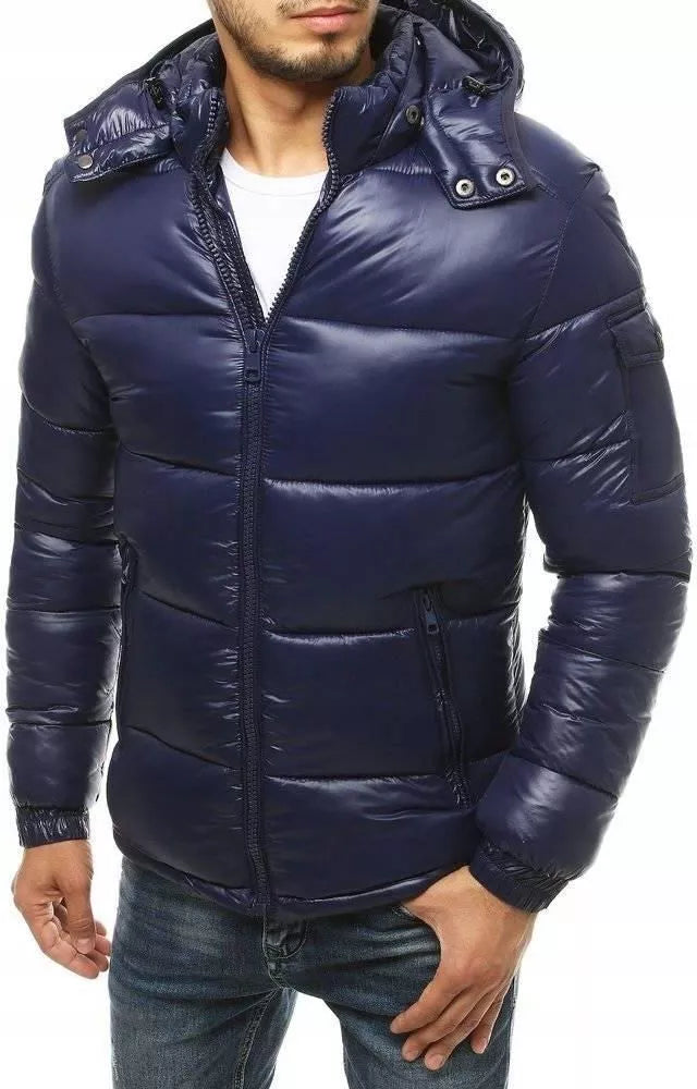 Winter dark blue jacket for men Somel