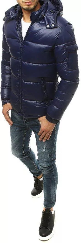 Winter dark blue jacket for men Somel