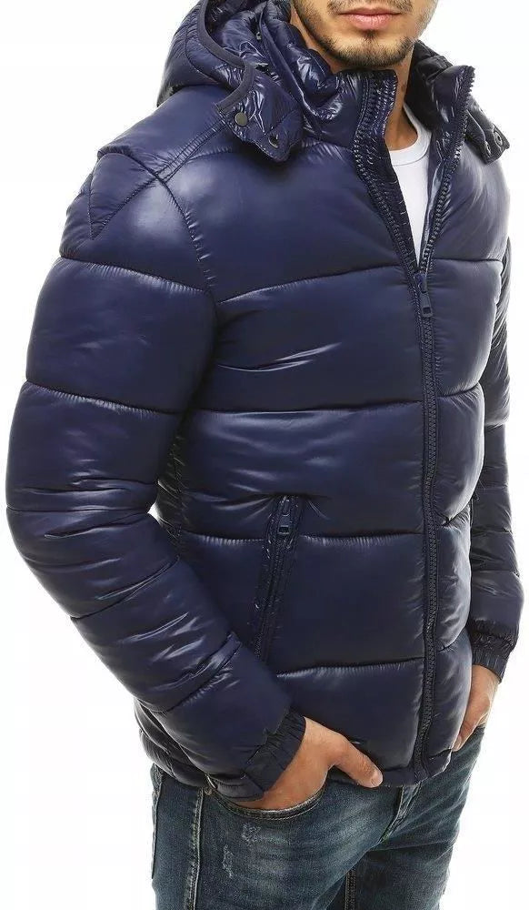 Winter dark blue jacket for men Somel
