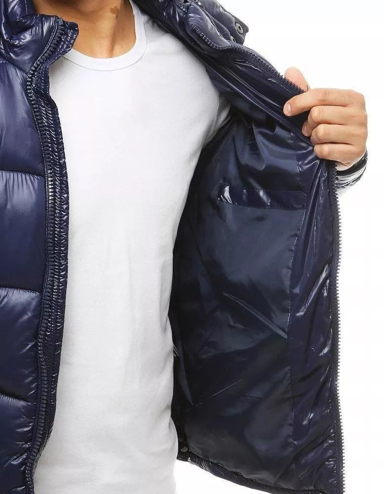 Winter dark blue jacket for men Somel