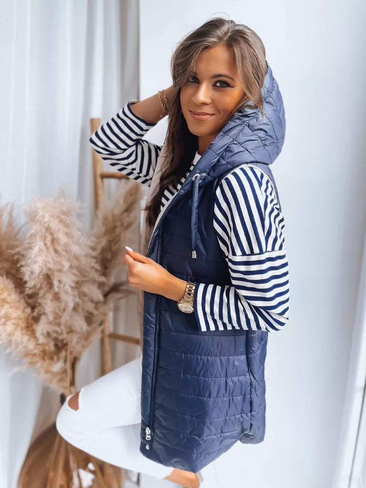 Blue reversible vest Melani