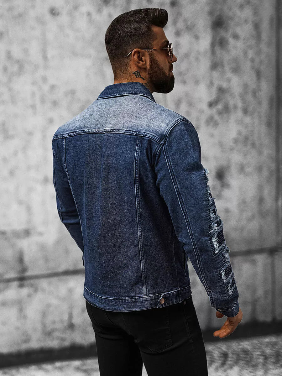 Blue denim jacket Roter