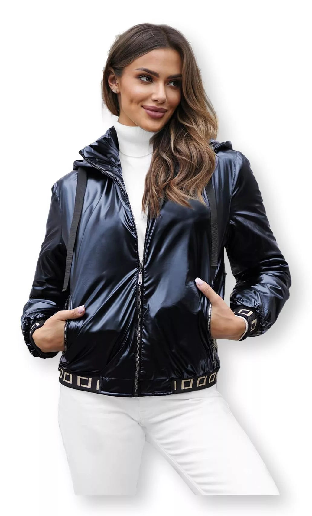 Blue Sera hooded jacket