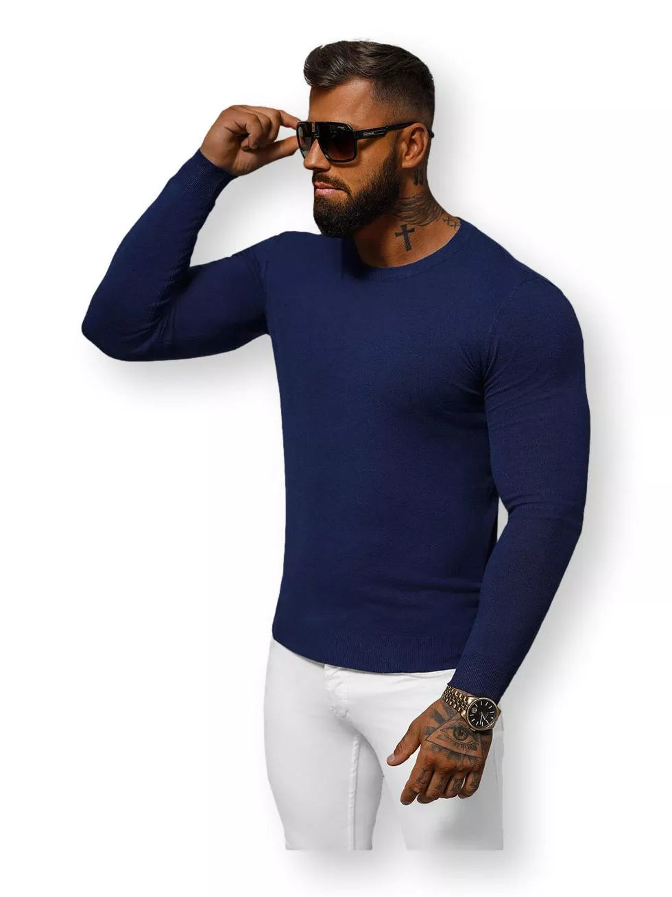 Blue sweater for men Zadal