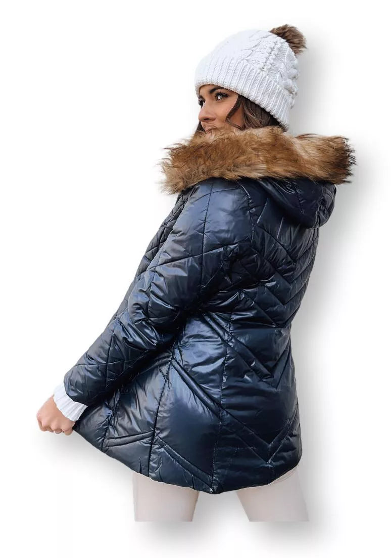 Blue women's winter jacket Solar
