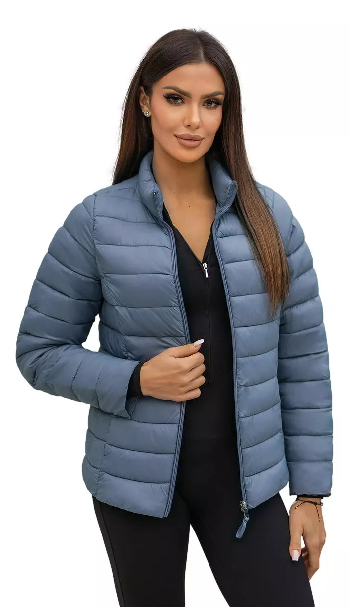 Sofia blue quilted jacket