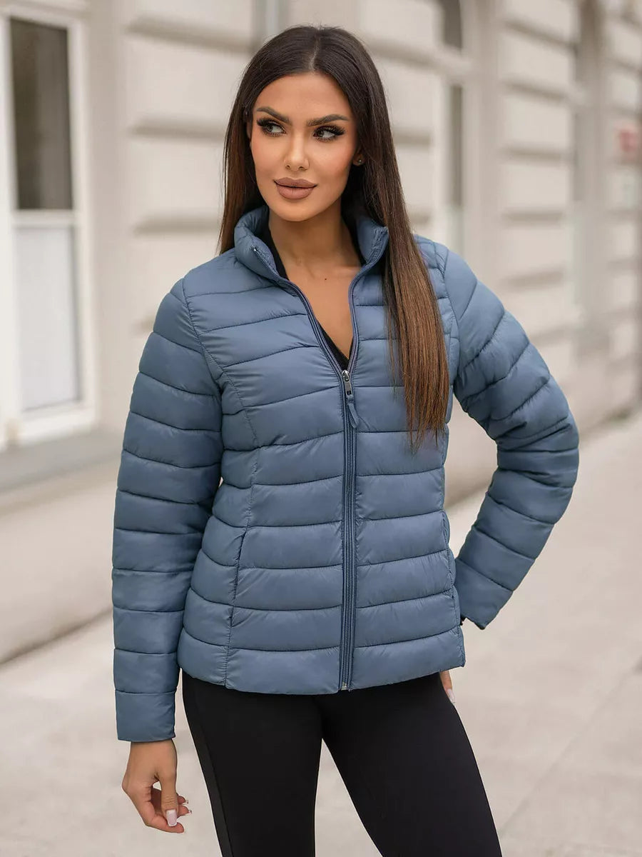 Sofia blue quilted jacket
