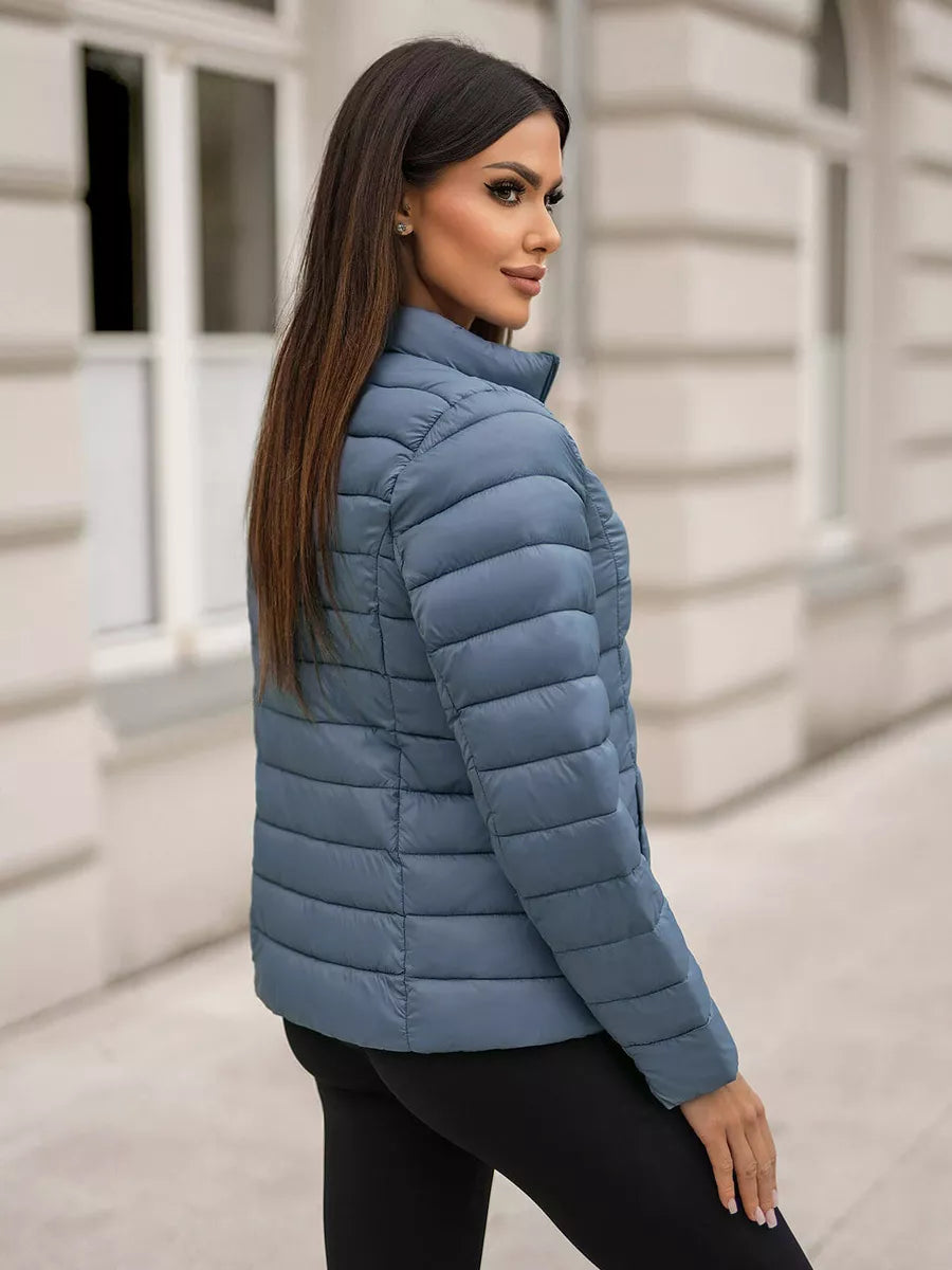 Sofia blue quilted jacket