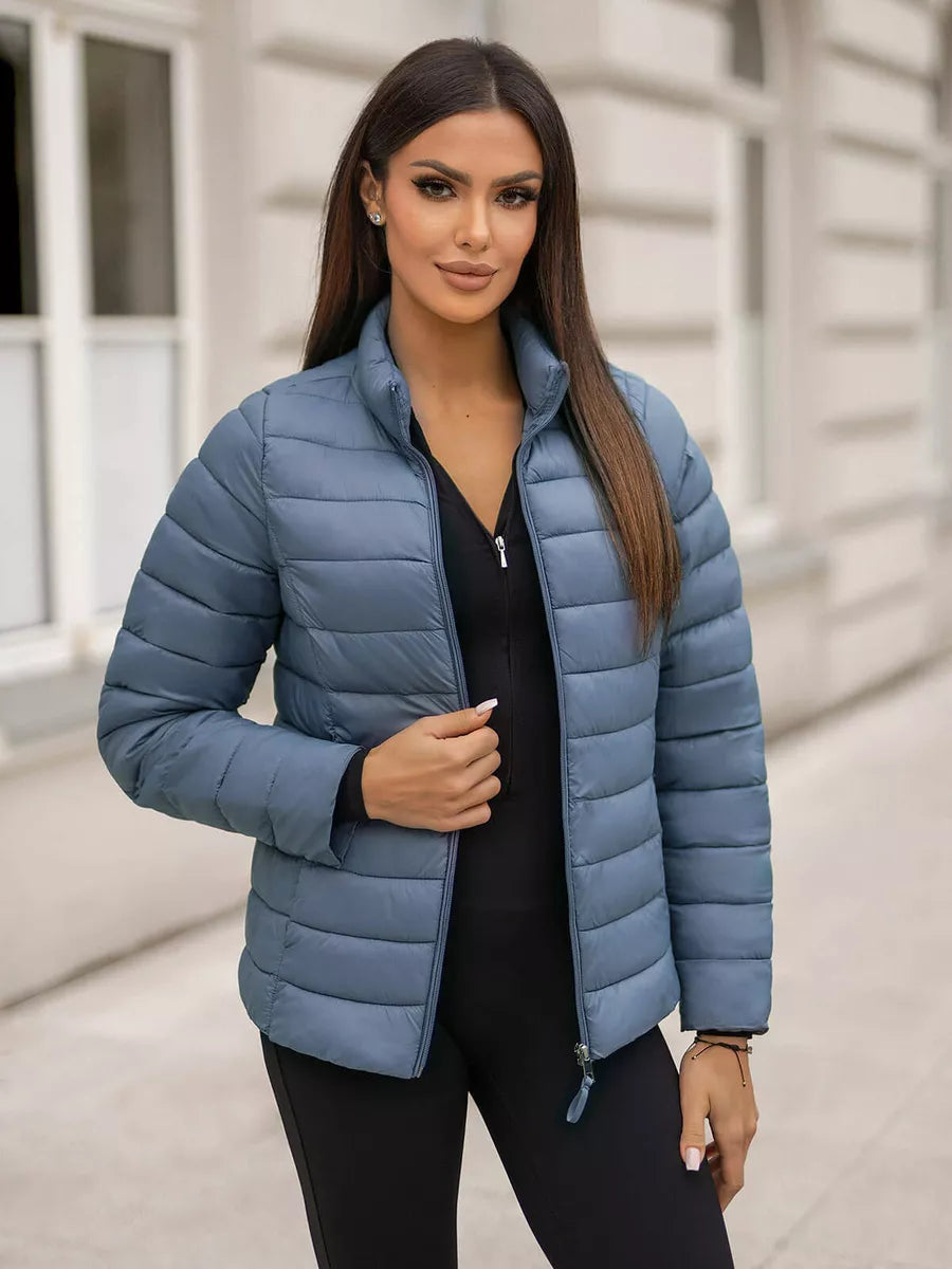 Sofia blue quilted jacket
