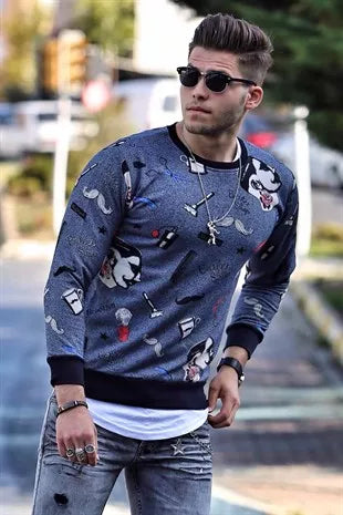 Blue men's sweater Barber