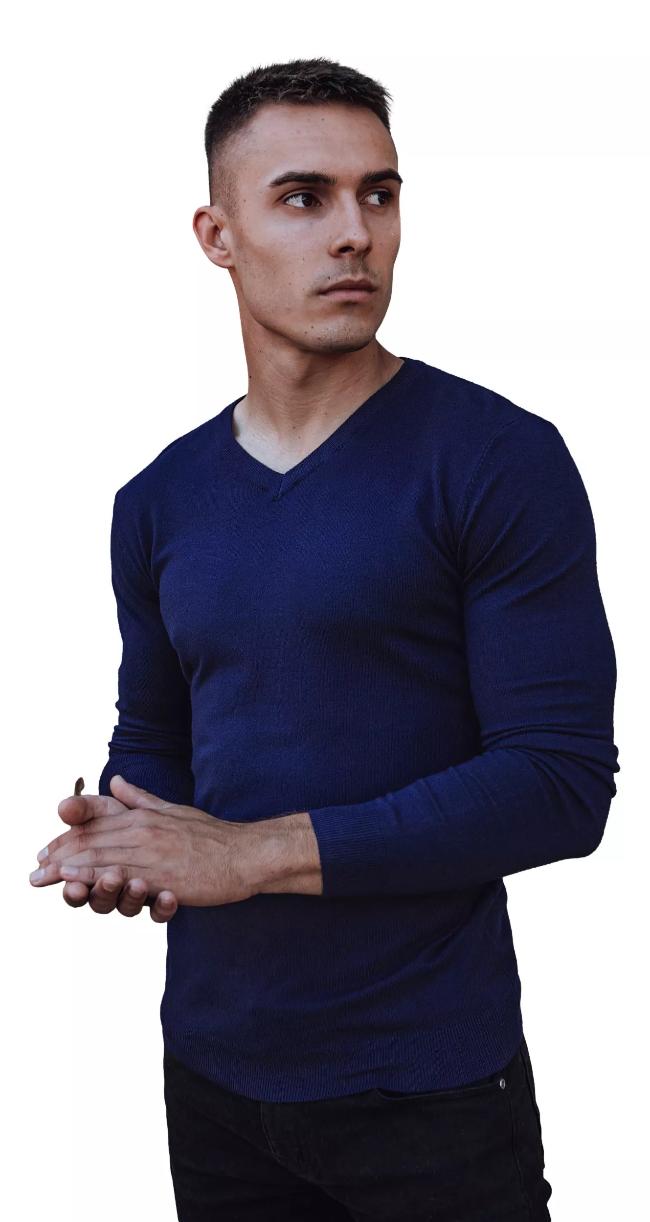 Blue men's sweater Henri