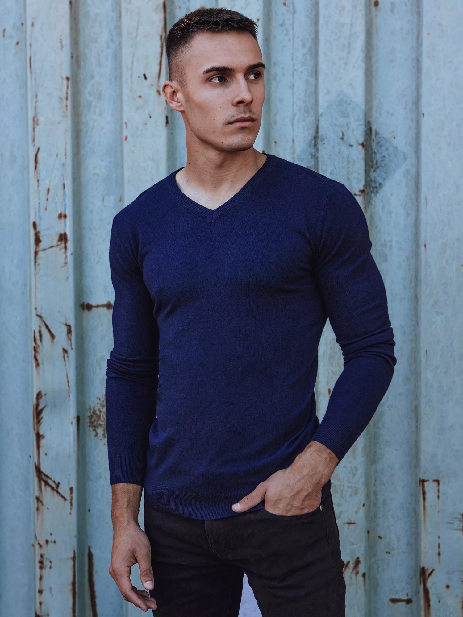 Blue men's sweater Henri