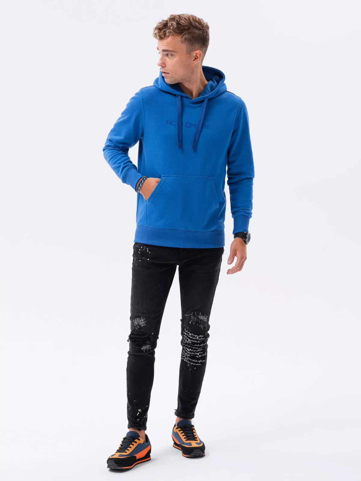 Blue men's sweater Lutol