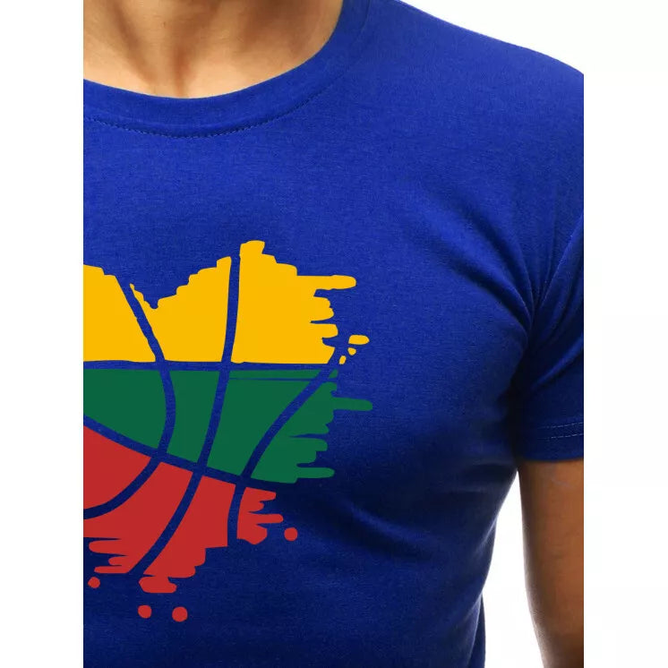 Blue men's T-shirt Heart